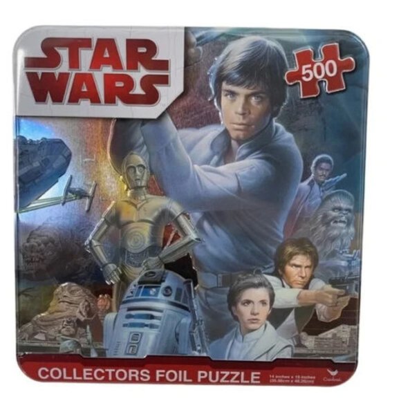 Star Wars Cardinal Collector’s Foil Puzzle 500 pieces Tin Puzzle Box - Picture 1 of 3